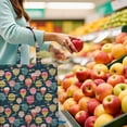 thumbnail image 6 of Vintage Style Reusable Shopping Tote Bag - Foldable Eco-Friendly Grocery Bag with Large Capacity 16x15 for Travel & Beach, 6 of 6