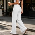 thumbnail image 6 of Annhoo Yoga Pants Women Stretchy High Waist Comfy Solid Color Loose Pants Comfy Soft Casual Workout Gym Trousers, 6 of 9