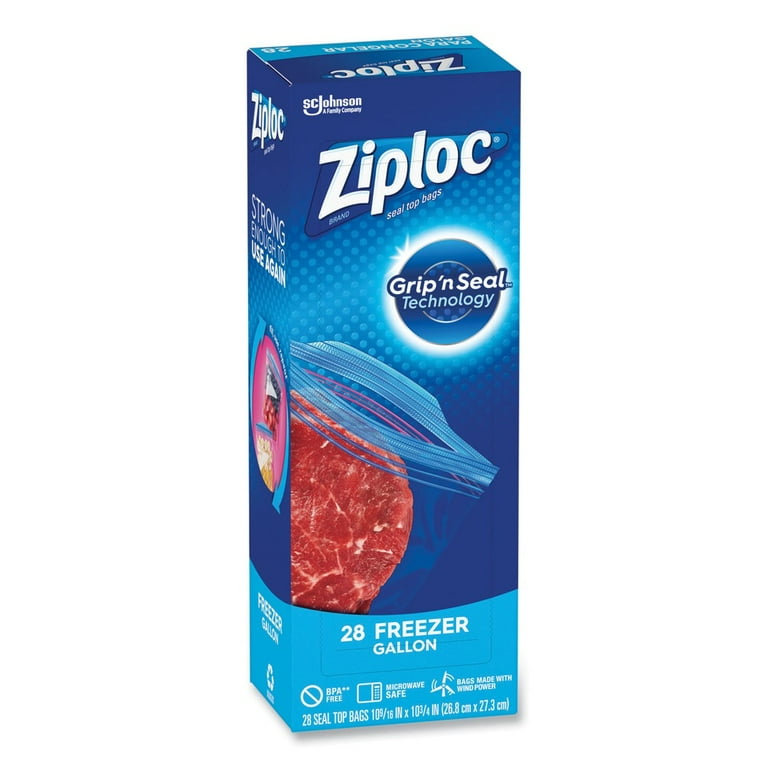Zipper Freezer Bags, 1 gal, 2.7 mil, 9.6 Zipper Freezer Bags, 1 gal, 2.7 mil, 9.6