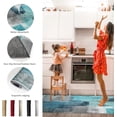 thumbnail image 5 of Turquoise Abstract Art Painting Kitchen Mat Anti-Fatigue Kitchen Rugs Kitchen Organization, Home Decor Kitchen Floor Mats Non-Slip Turquoise Kitchen Decor Runner Rug 2PCS Room Decor Standing Desk Mats, 5 of 6