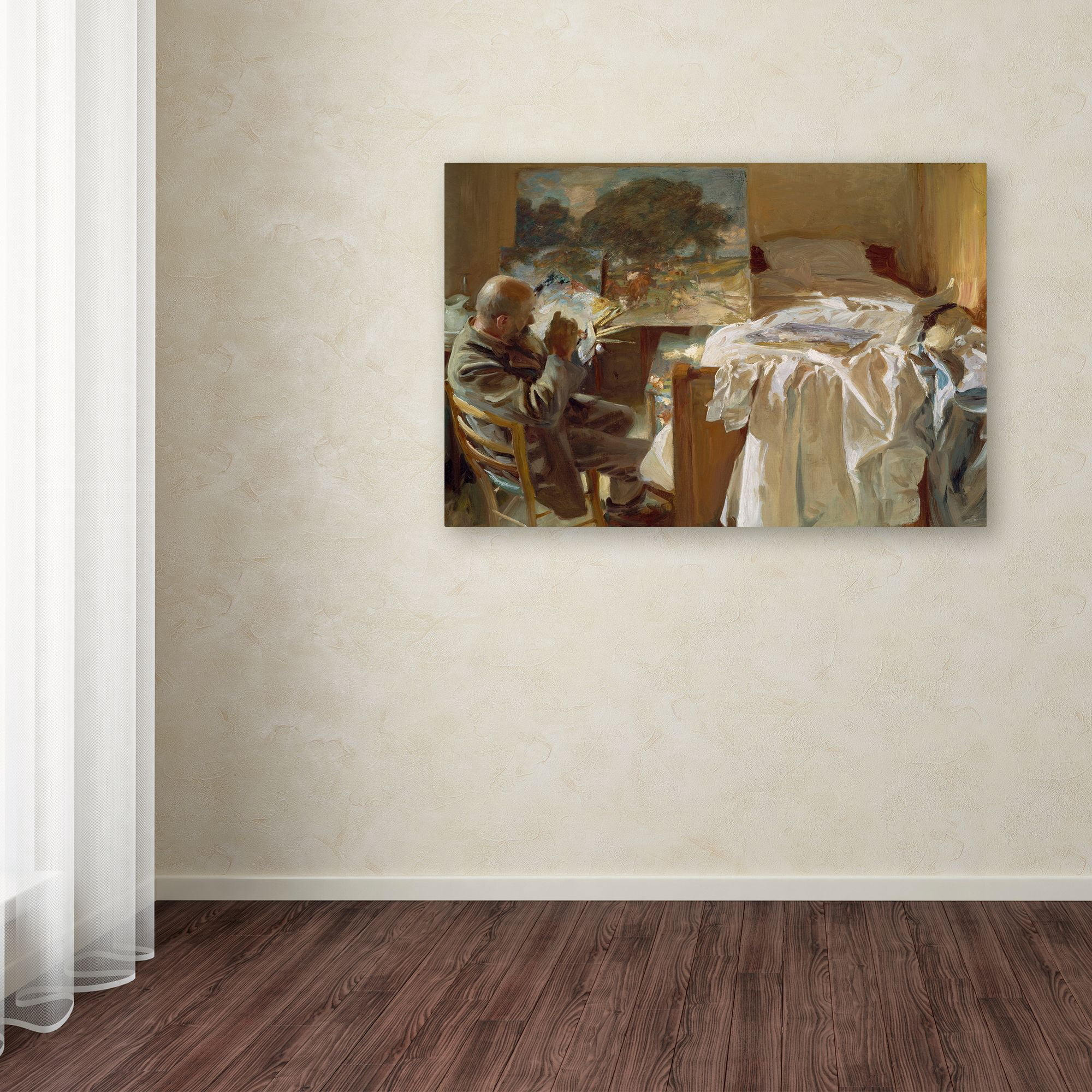 John Singer Sargent 'An Artist In His Studio' Canvas Art