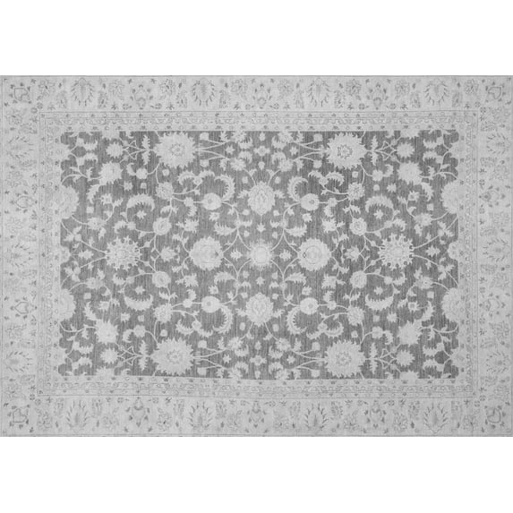 Ahgly Company Indoor Rectangle Oriental Gray Traditional Area Rugs, 2' x 5'