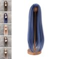 thumbnail image 1 of 1/4 Doll , Soft High Temperature Silk, Long Straight  With DIY Styling For Dolls, Trimmable, Suitable For 1/4 Head Circumference, 1 of 8