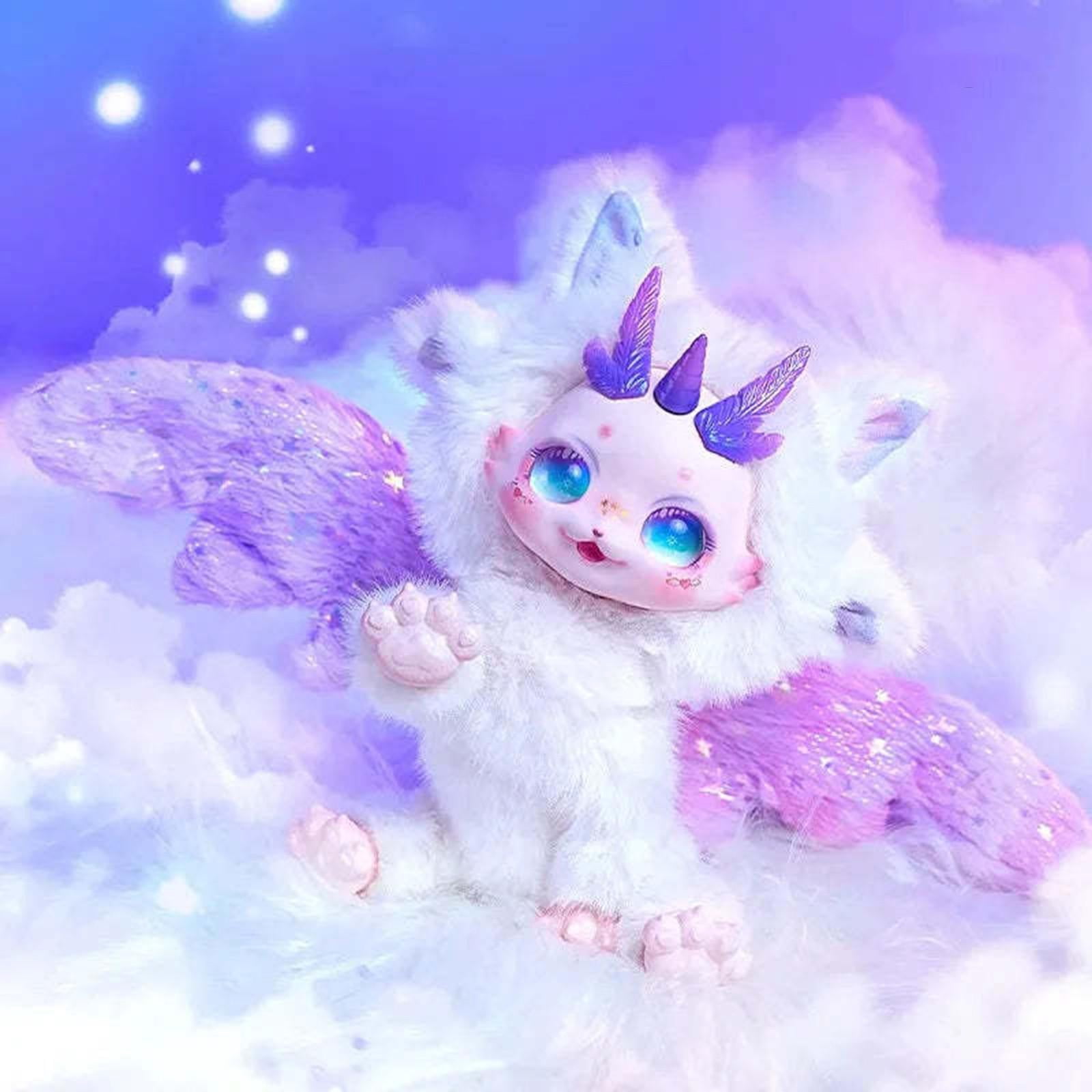 Blind Box Plush, Plush Blind Box, Single Pack Kawaii Plushies Surprise Gift Box, Whimsical Fairy Decorations for Bedroom, Stuffed Bunny Plush Fantasy Forest Star Theme