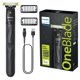 thumbnail image 1 of Philips OneBlade recortadora y afeitadora impermeable con carga USB, 1 of 8