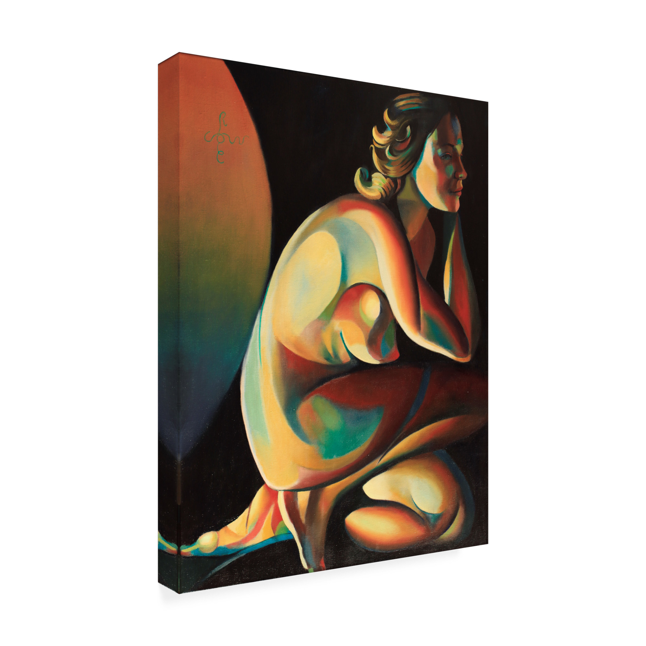 Trademark Fine Art Corne Akkers  Roundism 10 02 22 Canvas Wall Art