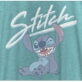 thumbnail image 2 of Women's Lilo & Stitch Sitting and Winking Racerback Tank Top Tahiti Blue Medium, 2 of 4