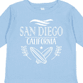 thumbnail image 4 of Inktastic San Diego California Cute Surfing Boys or Girls Long Sleeve Toddler T-Shirt, 4 of 5