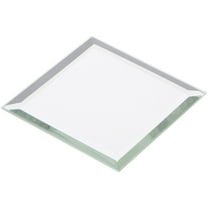 Plymor 2.5" Square, 3mm Thick Beveled Glass Mirror, Pack of 6