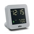 thumbnail image 3 of Braun Digital Alarm Clock with Snooze, Negative LCD Display, Quick Set, Crescendo Beep Alarm in Grey, model BC09G., 3 of 7