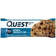 Quest Protein Bar, Oatmeal Chocolate Chip, 20g Protein, 1 Count