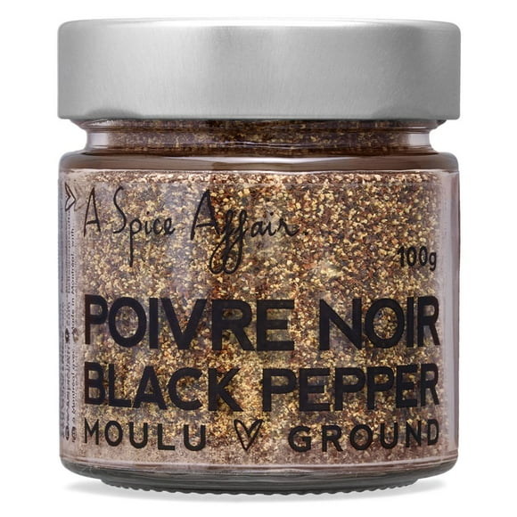 Black Pepper Ground A Spice Affair. 100g (3.5 oz) Jar