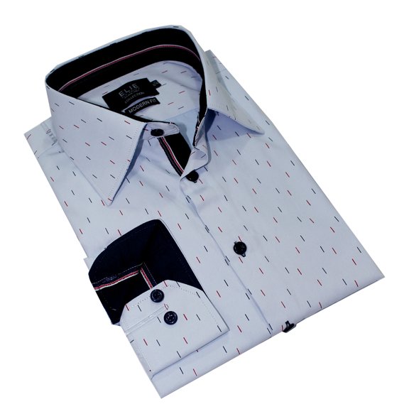 Italy Design Men's Casual Slim Fit Dress Shirt CEBSH304M