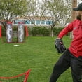 thumbnail image 7 of Baseball Softball Pitching Target Dummy Batter Strike Zone Net Batting Cage Aid Training Equipment Sport Practice for Hitting and Improved Accuracy Red, Grey, White, 7 of 7