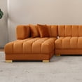 thumbnail image 5 of Ashcroft Furniture Marlow Cognac Velvet U Shape Corner Sofa, 5 of 8