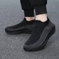 thumbnail image 7 of Men's Slip‑On Sock Style Running Sneakers, Stretch Knit Upper Athletic Shoes with Curved Thick Midsole for Daily Sports and Walking, 7 of 7