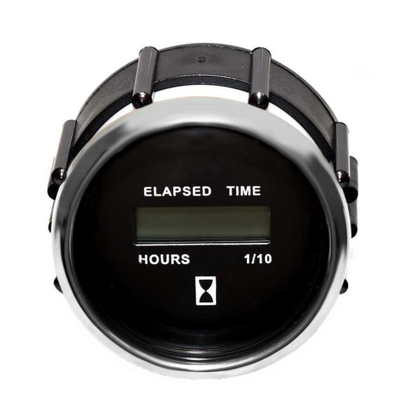 Faria Boat Hour Meter Gauge MH0231A | Digital 2 Inch Black
