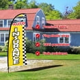 thumbnail image 4 of QSUM Auto Insurance Feather Flag Kit,7FT Insurance Company Advertising Banner, Car Insurance Businesses Signs, 4 of 5