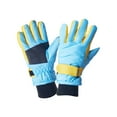 thumbnail image 4 of SGFCWSX Kids Snow Gloves Waterproof Winter Outdoors Gloves with Grip for Boys Girls Thermal Fleece Lined Gloves Light Blue Size 9 Years, 4 of 6