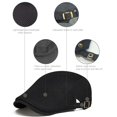 thumbnail image 4 of Minzimin Men's Flat Caps Mesh,2 Pcs Adjustable Breathable Newsboy Beret Ivy Irish  Cabbie Hat for Outdoor Activities, 4 of 7