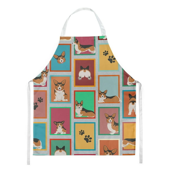 Lots of Sable Pembroke Corgi Apron 27 in x 30 in