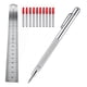 thumbnail image 1 of Metal Scribe Silver Scribe Marking Tip, Aluminum Engraving Pen for Glass/Ceramic/Metal Sheet, 1 of 5