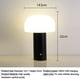 thumbnail image 5 of Lámpara Mesa Inalámbrica LED Con Forma Seta Táctil Recargable Por USB para Y Sala Estar, 5 of 9