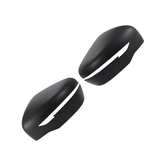 Cubierta de espejo lateral del conductor y pasajero de Unique Bargains para Nissan Navara NP300 par negro mate
