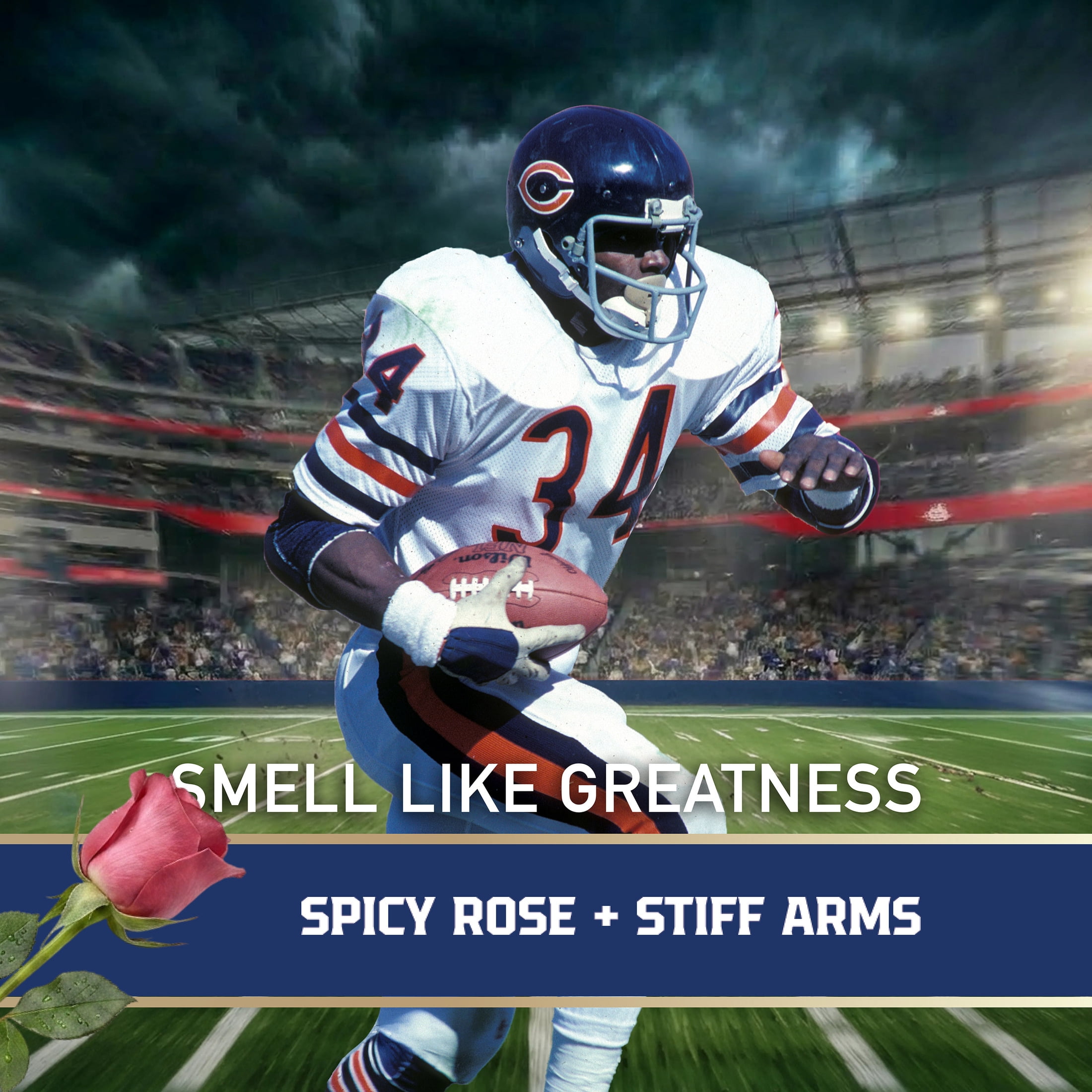 Old Spice Body Wash for Men, NFL Collection, Walter Peyton, Scent of Spicy Rose + Stiff Arms, 24 fl oz