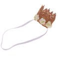 thumbnail image 3 of flor de bebé corona diadema tiaras fiesta de cumpleaños accesorio para el cabello beige Sunnimix diadema de corona de flores, 3 of 7