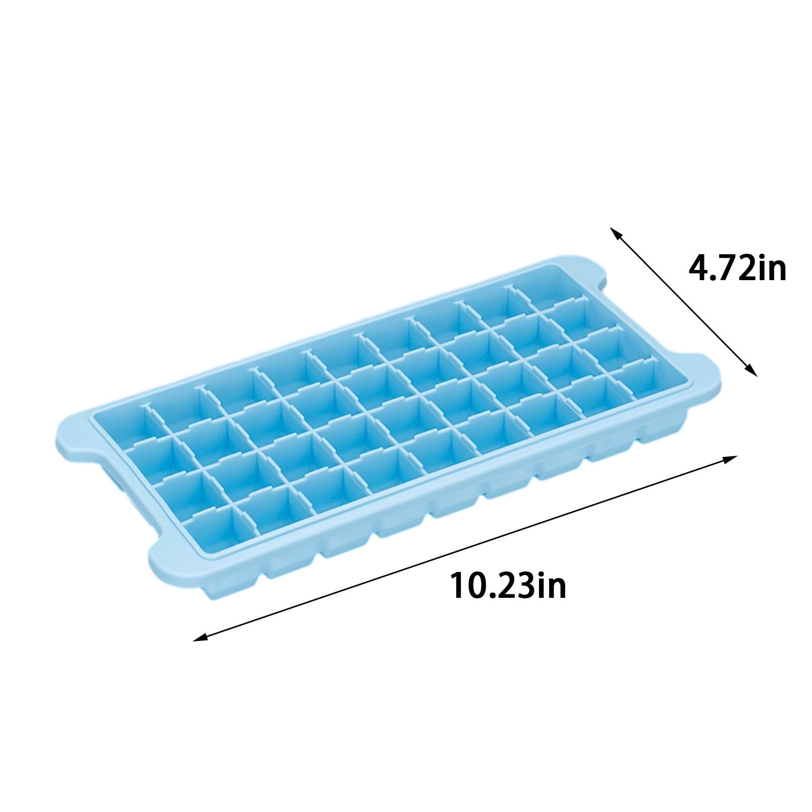JilgTeok 4 Packs 36-Ice Block Tray with Lid, Large Capacity Easy Press Ice Cube Maker for Freezer, BPA Free Plastic Ice Mold for Whiskey Cocktails Coffee, Dishwasher Safe
