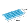 thumbnail image 3 of 36-Cube Ice Tray with Leakproof Lid - BPA-Free Plastic, One-Twist Release Ice Mold for Cocktails, Whiskey, Baby Food & Juice, Large Capacity, Dishwasher Safe, Freezer-Friendly Blue, 3 of 7