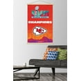 thumbnail image 2 of NFL Kansas City Chiefs - Super Bowl LVII Team Logo Wall Poster with Magnetic Frame, 22.375" x 34", 2 of 6