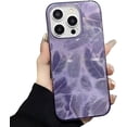 thumbnail image 6 of for iPhone Case,Luxury Colorful Blu-ray Feather Glossy Bumper Silicone Camera Lens Protection Soft Shockproof Phone Case (White,iPhone 14 Pro), 6 of 6