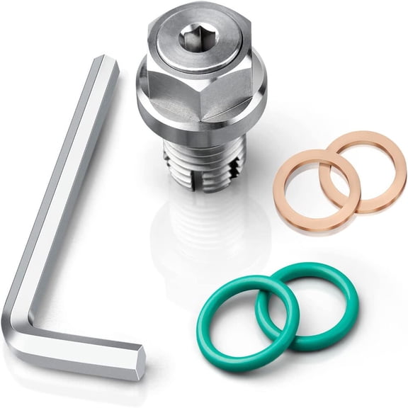 YIUIY Oil Drain Plug Self-tapping Piggyback Stainless Steel Repair Kit M16.1-1.5x15mm
