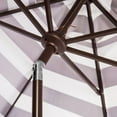 thumbnail image 4 of Safavieh Maui 9' Market Crank Striped Tilt Patio Umbrella, Black/White, 4 of 6
