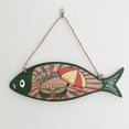 thumbnail image 4 of Pedty Summer Wooden Fish Welcome Sign Nautical Wall Art Decor Hanging Vintage Fish Ornament Sign Decor Sign Home Bathroom Office Beach Hawaii Themed Decoration Welcome Sign,House, 4 of 4