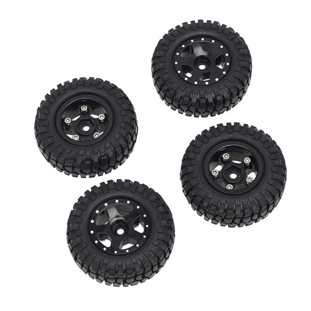 Control remoto Ruedas de rastrero Hubs Llantas Aguance de la piel Neumáticos Reemplazar las piezas Accesorios Reemplazo para Axial SCX24 90081 Tipo 1 1/18 1/24 Inevent FN001275-01