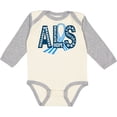 thumbnail image 3 of Inktastic ALS Awareness Ribbon Boys or Girls Long Sleeve Baby Bodysuit, 3 of 5
