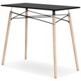 thumbnail image 3 of Signature Design by Ashley Contemporary Jaspeni Home Office Desk, Black/Natural, 3 of 8