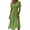 Green, variant on Noric Women Summer Maxi Dresses Short Sleeve V Neck Wrap A Line Flowy Casual Long Dresses