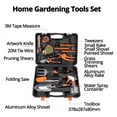 thumbnail image 2 of 14 herramientas de jardinería de acero inoxidable con mango antideslizante, kit de jardinería para cultivar verduras y flores, 2 of 5