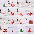 thumbnail image 3 of jiaroswwei 1Pc Christmas Santa Snowman Train Mini Figurine DIY Fairy Landscape Decoration, 3 of 8
