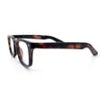 thumbnail image 6 of Classic Narrow Rectangle Horn Rim Blue Light Filter Computer Glasses [Tortoise], 6 of 8