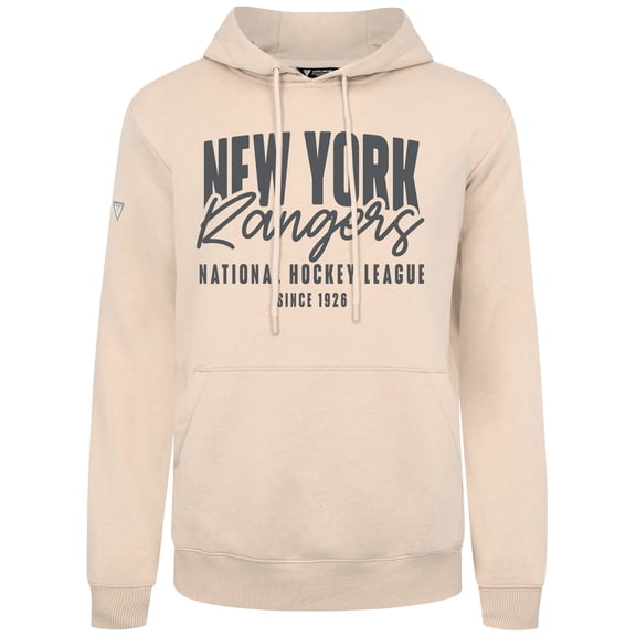 Men's Levelwear Khaki New York Rangers Podium Response Pullover Hoodie