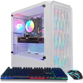 STGAubron Gaming Desktop PC, Core i5 9th up to 4.1G, DDR4 16G, 512G SSD, Radeon RX 580 8GB, WiFi, BT, RGB Fan x4, Windows 11 Home