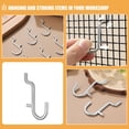 thumbnail image 3 of LOLIPPYY 10Pcs Pegboard J Hooks Silver Stainless Steel Minimalist Design For Tool Organization In Workshop, 3 of 8