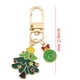thumbnail image 2 of Llavero de metal con forma de muñeco de nieve y caramelo de árbol de Navidad | Llavero festivo | Abalorio de aleación para rellenar calcetines y pequeños regalos | Incluye 1 llavero, 2 of 2