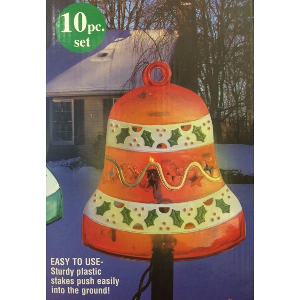 Christmas Bell Lights Lawn Display 10 Lights