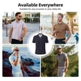 thumbnail image 6 of Yiaed Copper-Gold Gloss Outline Rose1Print Men's Short Sleeve Polo Shirt,Golf Polo for Men Three-Button Golf Shirt Athletic Casual Collared T-Shirt- X-Large, 6 of 7